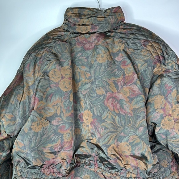 Vintage British Mist Floral Puffer Jacket Size Large 80s - Picture 5 of 9